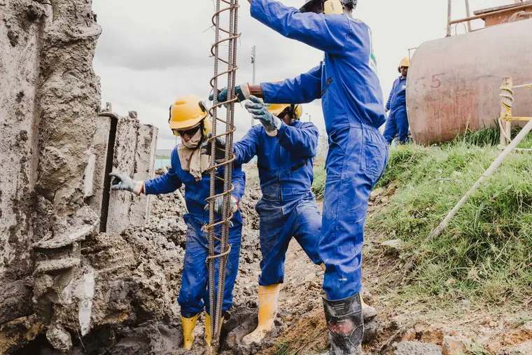 Pilotaje tipo tornillo continuo — fotografía 4